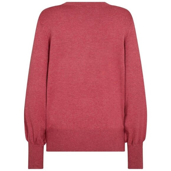 NWT SOYA CONCEPT DOLLIE 738 Berry Pullover V Neck Knit - Picture 2 of 2